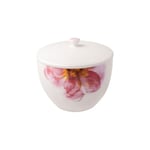 Villeroy & Boch - Rose Garden Boîte À Thé Avec Couvercle, Boîte En Porcelaine Blanche, Contenance 700 Ml