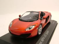 McLaren MP4 12C Spider 2012 Orange Métallique Modèle Auto 1:43 Minichamps