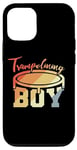 Coque pour iPhone 12/12 Pro Trampoline Garçon Gymnaste trampoline