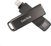 iXpand Flash Drive Luxe 64GB 2-in-1 Lightning & USB Type-C connectors for your iPhone and iPad.[G336]