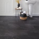 Dalle PVC clipsable Jazy Charcoal 30 x 60 cm GoodHome (vendue au carton)