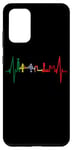 Coque pour Galaxy S20+ Lisbonne Skyline Heartbeat Heart Lisboa Fan I Love Portugais