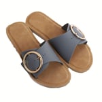 YIDPU Chaussons Sandale Femme Talon Plat,Extra Large Pantoufles D'été Claquette Piscine Salle De Bain,Semelles Plastique Antidérapantes,Légères Imperméables,Plage Filles Enfants,Gris,38