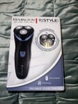 Remington R1 Style Series Mens Rotary Shaver Dry Use 30min Runtime, Black- R1000