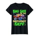 Sister Of The Birthday Boy Monster Truck Bday Celebration T-Shirt