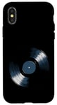 Coque pour iPhone X/XS Tourne-disque vinyle rétro