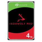 Seagate NAS HDD 4TB IronWolf 5400rpm 6Gb/s SATA 256MB cache 3.5inch 24x7 CMR for NAS and RAID rackmount systems BLK