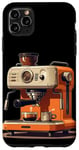 Coque pour iPhone 11 Pro Max Costume professionnel de machine à café grain à tasse