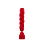 Fläthår 60cm Hårförlängningar Syntetiskt Fiber Crochet Braid Dreadlocks Flerfärgad Red