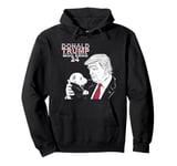 Moo Deng 24 Trump and the Hippo Campaign Pullover Hoodie