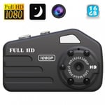 Caméra Miniature Full HD DV Mini Appareil Photo 12Mp Enregistrement Sonore 16 Go YONIS