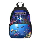 Minecraft Ryggsäck för Barn Skolväska Ryggsäck Characters Bag C