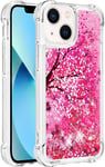 Trolsk Liquid Glitter Deksel - Rosa (iPhone 15 Pro) - deksel