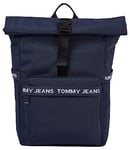 Tommy Jeans Homme Sac à Dos Essential Rolltop Bagage Cabine, Multicolore (Twilight Navy), Taille Unique