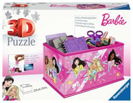 Ravensburger - Puzzle 3D Boite de rangement - Pot à crayons - Barbie - A partir de 8 ans - 216 pièces numérotées à assembler sans colle - Accessoires de finition inclus - 11584