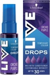 Schwarzkopf LIVE Colour Drops Orchid Purple Semi-Permanent Hair Dye, 30ml, Hair