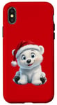 Coque pour iPhone X/XS Holiday Polar Bear