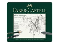 Faber-Castell Pitt Graphite - Pencil, Crayon, Blender Pencil And Paint Brush Set