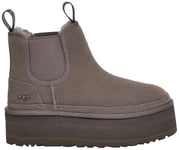 UGG Femme Neumel Platform Chelsea Botte Tendance, Grey, 43 EU