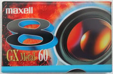 Cassette video 8 mm P5 - 60 min camescope pal secam metal (Lp 120) stock France