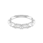 Swarovski Millenia bangle, Octagon cut, White, Rhodium plated