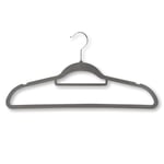 KESPER 16641 Clothes Hangers, Pack of 6, Material: Plastic (ABS), Dimensions: 45.5 cm Wide, Colour: Grey