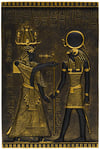 Design Toscano WU68176 Plaque de stèle de temple égyptien Horus Multicolore 2,5 x 18 x 25,5 cm