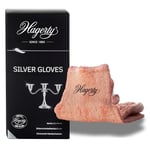 Hagerty Silver Gloves Gants de nettoyage anti-ternissement pour l'argent I 1 paire I Gants d'orfèvre 100% coton pré-imprégnés I pour nettoyer et polir les objets en argent et en métal argenté