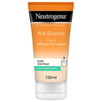 Neutrogena Anti-Boutons 2-en-1 Nettoyant et Masque Visage à l'Acide Salicylique, Peaux à Tendance acnéique, Tube 150 ml