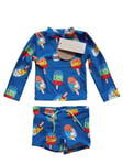 STELLA MCCARTNEY KIDS Baby Boy Blue Lolly Print Swim Set Size 12 Mnths RRP75 NEW