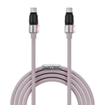 Sharge C to C Phantom cable with LED indicator, purple (câble fantôme C à C avec indicateur LED)