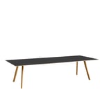 HAY - Copenhague CPH30, WB Lacquered Oak, Black linoleum, 300x120x74 cm - Matbord