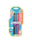 Paper Mate Flair Felt Tip Pens | Medium Point (0.7mm) | Black Red & Blue | 3 Count