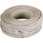 100 M De Câble Électrique Tripolaire Section 3x0, 75 MM Blanc Gomme Flexible