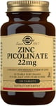 Solgar Zinc Picolinate 22 Mg Tablets - Pack of 100 - Healthy skin, hair and nai