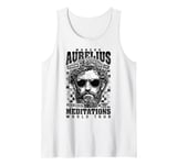 Funny Stoic Philosophy Marcus Aurelius Meditations Tour Tank Top