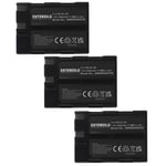 3 Batteries pour Nikon D70 D50 D100 D70s D100 SLR 1600mAh 7,4V