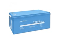 Qoltec Lifepo4 Litiumjärnfosfatbatteri | 25,6 V | 200 Ah | Bms