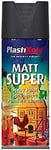 Plasti-kote 3101 400ml Super Spray Paint - Matt Black