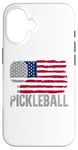 iPhone 16 Pickleball American Flag July 4 Independence Day Case