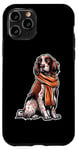 iPhone 11 Pro English Setter Dog Scarf Pumpkin Autumn Happy Thanksgiving Case