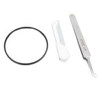 Oblique Blackhead Remover Tweezers With LED Light 5X Mirror Popping Removing TDM