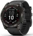 Garmin 010-02778-11 Fēnix 7X Pro Sapphire Solar Edition Svart/Gummi Ø51 mm