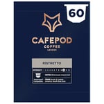 CafePod Coffee Pods Nespresso Compatible Ristretto 60 Aluminium Capsules