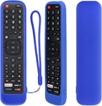 Housse Coque En Silicone Pour Hisense Telecommande, En2R30N En2K30P En2P30H En2J30H En2D30H, Etui De Protection Pour Hisense Telecommande, Antiderapage, Antisismique, Lavable(Bleu)