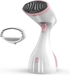 homeasy Clothes Steamer, 1500W Handheld Portable Garment Steamer for Pink 