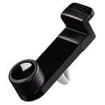 Hama Support de smartphone "Flipper" (1 pièce, Support voiture pour smartphone de 4,8 à 9 cm de large, permet une rotation de 360°, en plastique) Noir