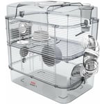 Zolux - Cage sur 2 etages pour hamsters, souris et gerbilles - Rody3 duo - l 41 x p 27 x h 40,5 cm - Blanc