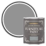 Rust-Oleum Grey Furniture Paint in Satin Finish - Pitch Grey 750ml