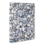 Pebbles Painting Modern Canvas Wall Art Print Ready to Hang, Framed Picture for Living Room Bedroom Home Office Décor, 30x20 Inch (76x50 cm)